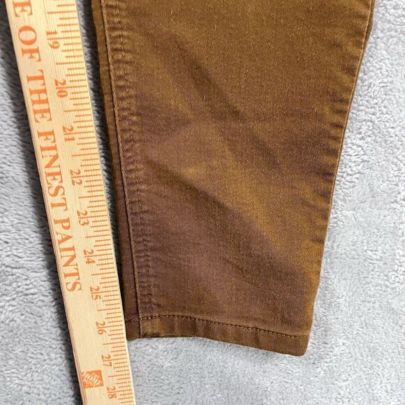 Democracy Jeans 8 Ab Technology Brown Elastic Waist Skinny Stretch Pants - Picture 8 of 10